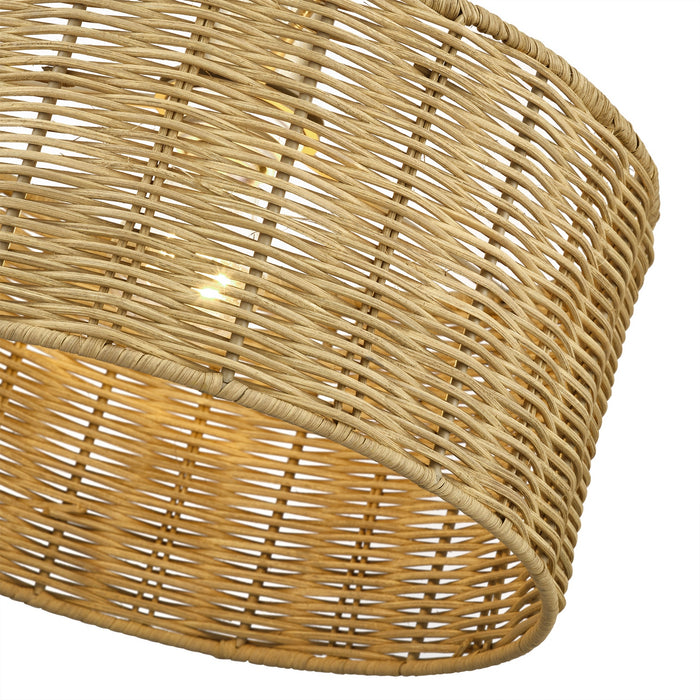 Livex Lighting - 60042-48 - One Light Pendant - Weavington - Antique Gold Leaf