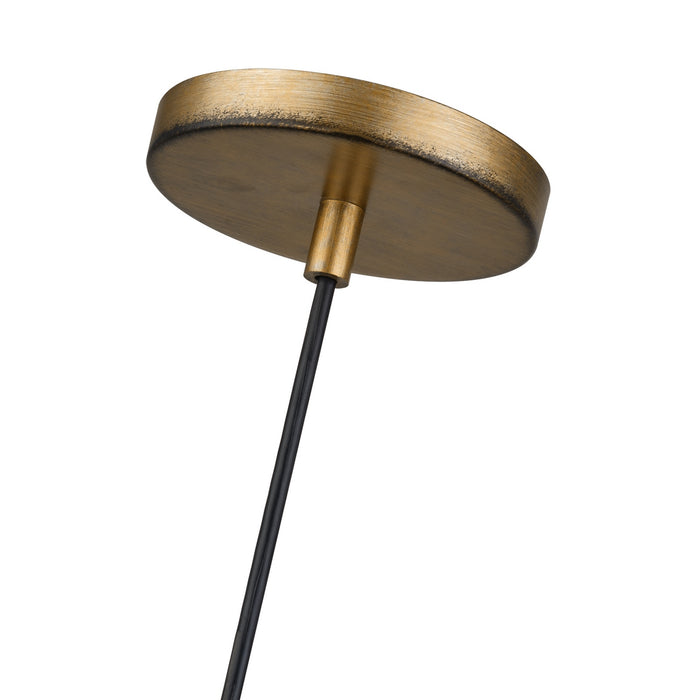 Livex Lighting - 60042-48 - One Light Pendant - Weavington - Antique Gold Leaf