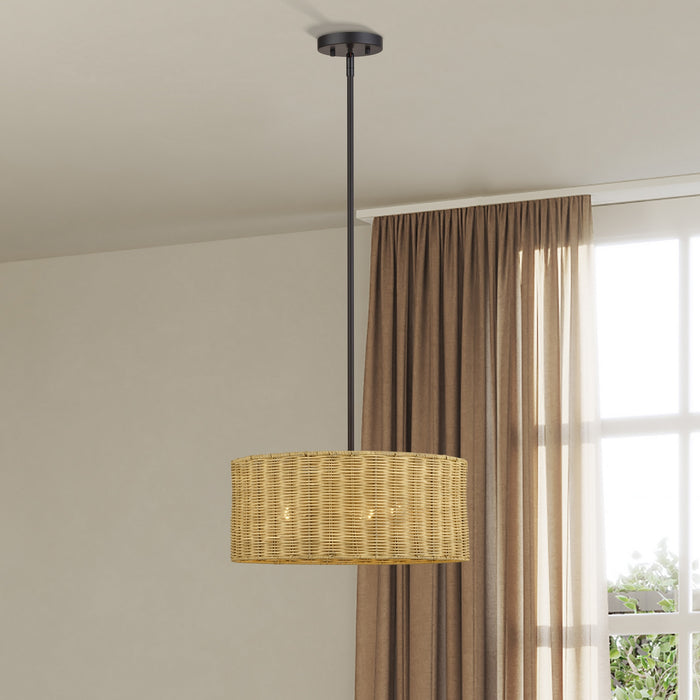 Livex Lighting - 60043-07 - Three Light Chandelier - Weavington - Bronze