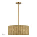 Livex Lighting - 60043-48 - Three Light Chandelier - Weavington - Antique Gold Leaf
