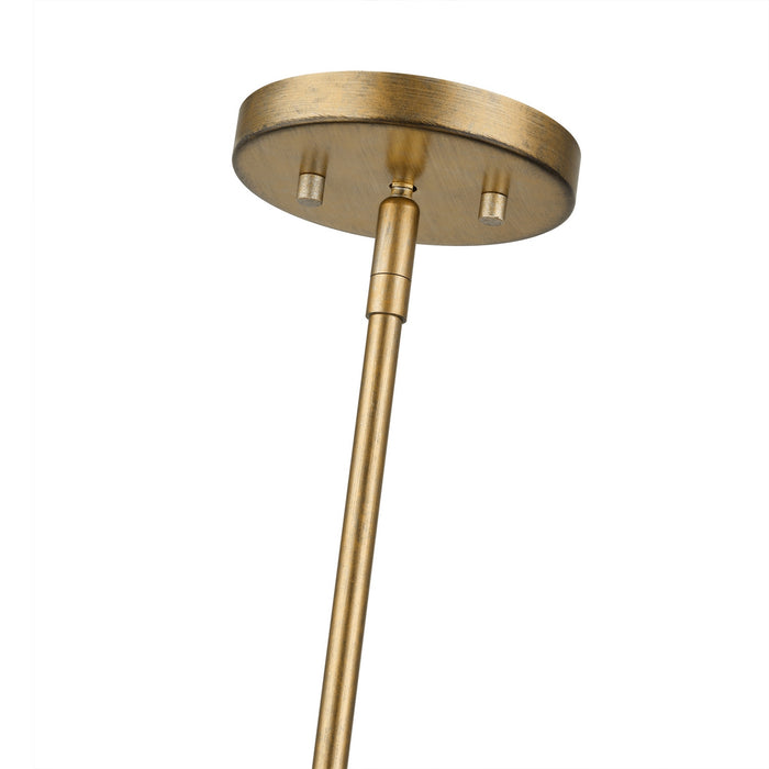 Livex Lighting - 60043-48 - Three Light Chandelier - Weavington - Antique Gold Leaf