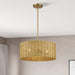 Livex Lighting - 60043-48 - Three Light Chandelier - Weavington - Antique Gold Leaf