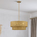 Livex Lighting - 60044-48 - Four Light Chandelier - Weavington - Antique Gold Leaf