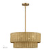 Livex Lighting - 60044-48 - Four Light Chandelier - Weavington - Antique Gold Leaf