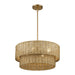 Livex Lighting - 60044-48 - Four Light Chandelier - Weavington - Antique Gold Leaf