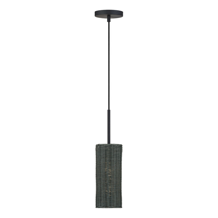 Livex Lighting - 60111-04 - One Light Mini Pendant - Weavington - Black