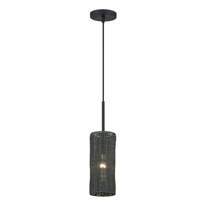 Livex Lighting - 60111-04 - One Light Mini Pendant - Weavington - Black