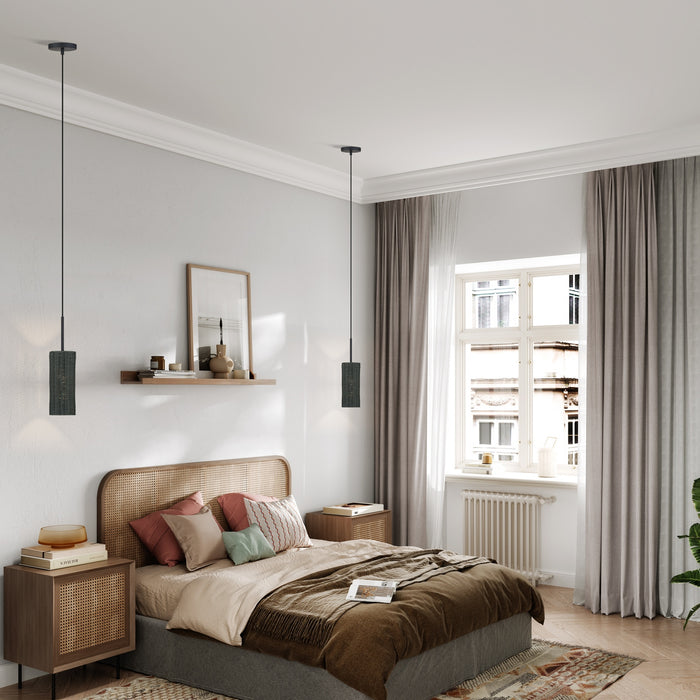 Livex Lighting - 60111-04 - One Light Mini Pendant - Weavington - Black