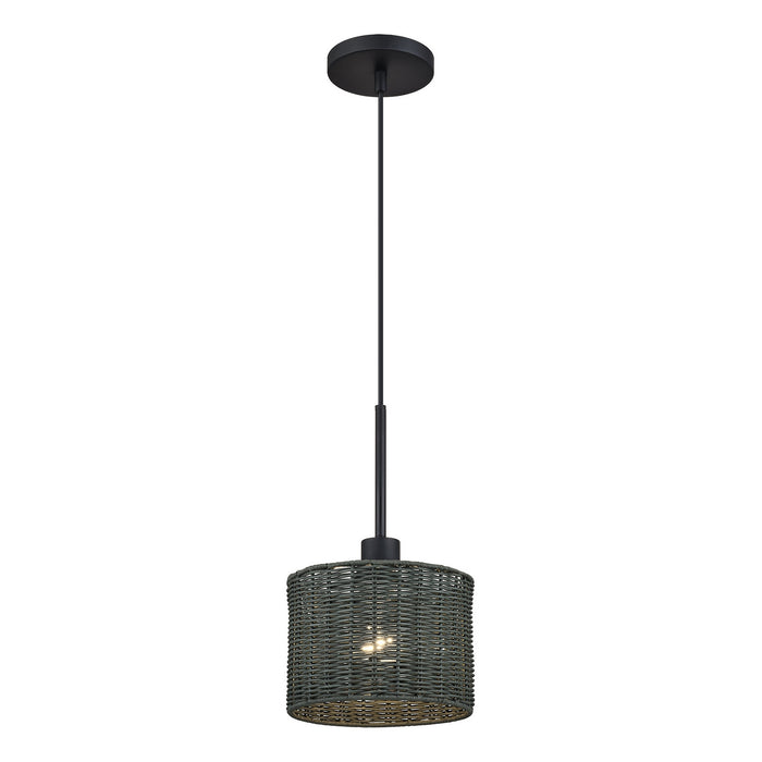 Livex Lighting - 60112-04 - One Light Mini Pendant - Weavington - Black