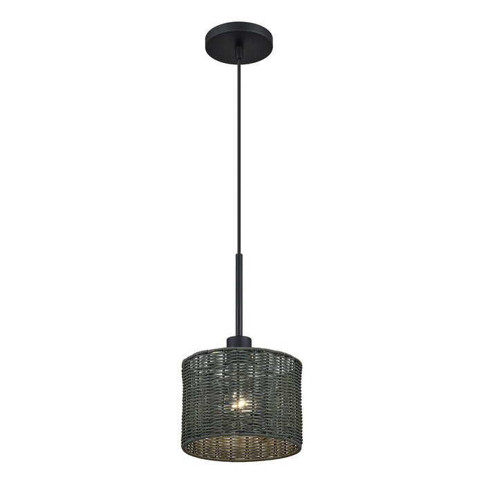 Livex Lighting - 60112-04 - One Light Mini Pendant - Weavington - Black