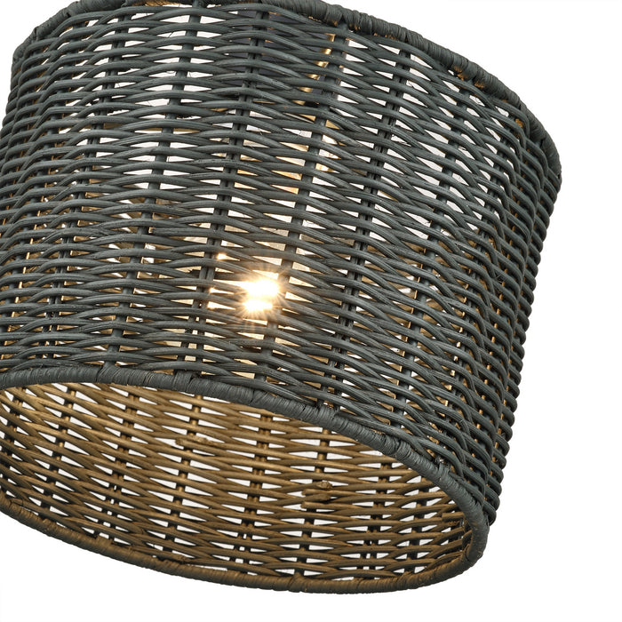 Livex Lighting - 60112-04 - One Light Mini Pendant - Weavington - Black