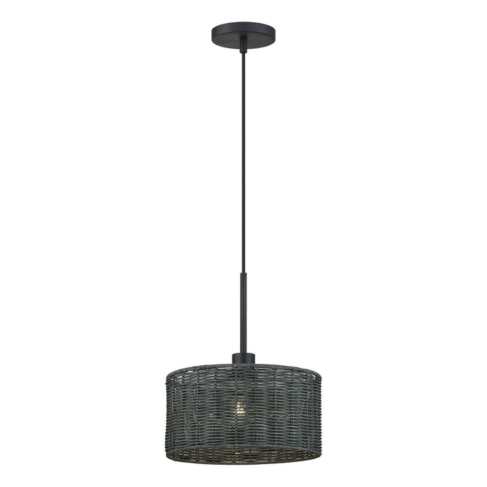 Livex Lighting - 60113-04 - One Light Pendant - Weavington - Black