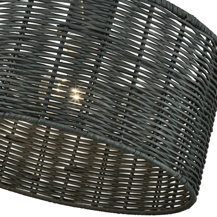 Livex Lighting - 60113-04 - One Light Pendant - Weavington - Black