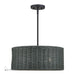 Livex Lighting - 60114-04 - Three Light Chandelier - Weavington - Black