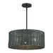 Livex Lighting - 60114-04 - Three Light Chandelier - Weavington - Black