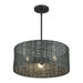 Livex Lighting - 60114-04 - Three Light Chandelier - Weavington - Black