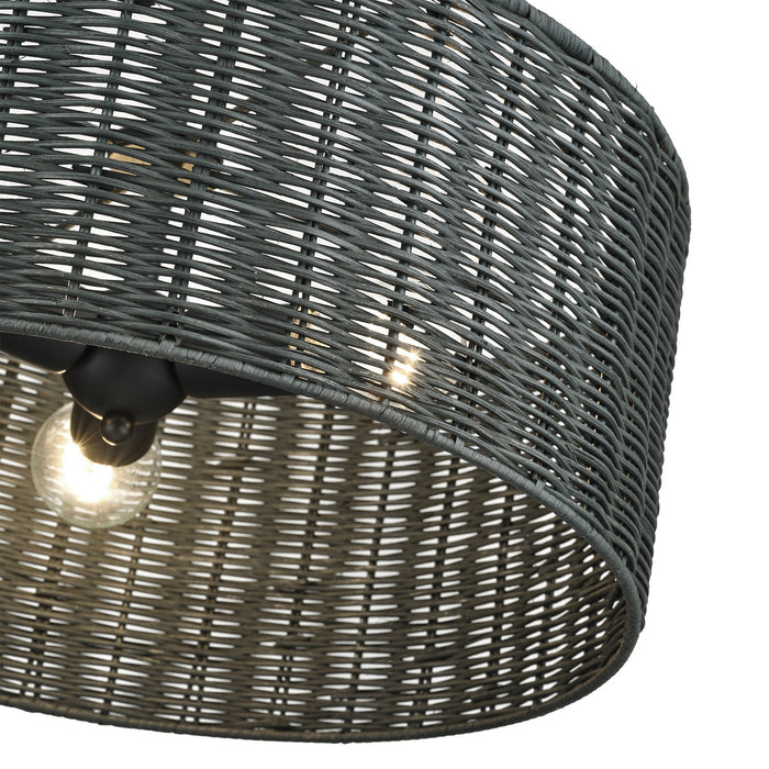 Livex Lighting - 60114-04 - Three Light Chandelier - Weavington - Black