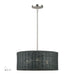 Livex Lighting - 60114-91 - Three Light Chandelier - Weavington - Brushed Nickel