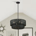 Livex Lighting - 60115-04 - Four Light Chandelier - Weavington - Black