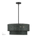 Livex Lighting - 60115-04 - Four Light Chandelier - Weavington - Black