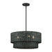 Livex Lighting - 60115-04 - Four Light Chandelier - Weavington - Black