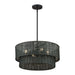 Livex Lighting - 60115-04 - Four Light Chandelier - Weavington - Black