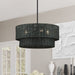 Livex Lighting - 60115-04 - Four Light Chandelier - Weavington - Black