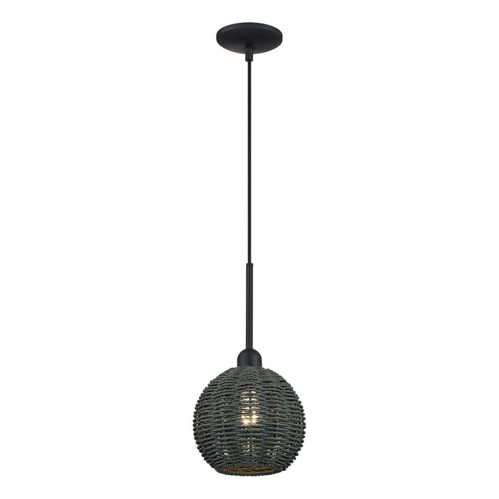 Livex Lighting - 60152-04 - One Light Mini Pendant - Deluna - Black
