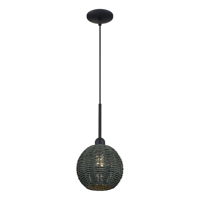 Livex Lighting - 60152-04 - One Light Mini Pendant - Deluna - Black