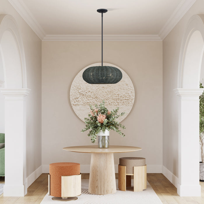 Livex Lighting - 60154-04 - Three Light Chandelier - Deluna - Black