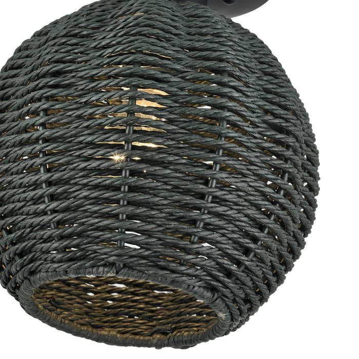 Livex Lighting - 60156-04 - One Light Semi-Flush Mount - Deluna - Black