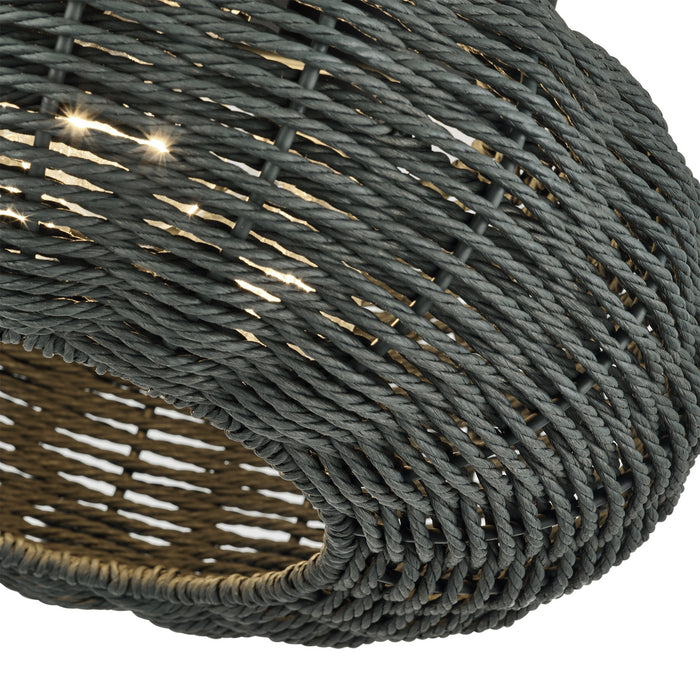 Livex Lighting - 60157-04 - Three Light Semi-Flush Mount - Deluna - Black