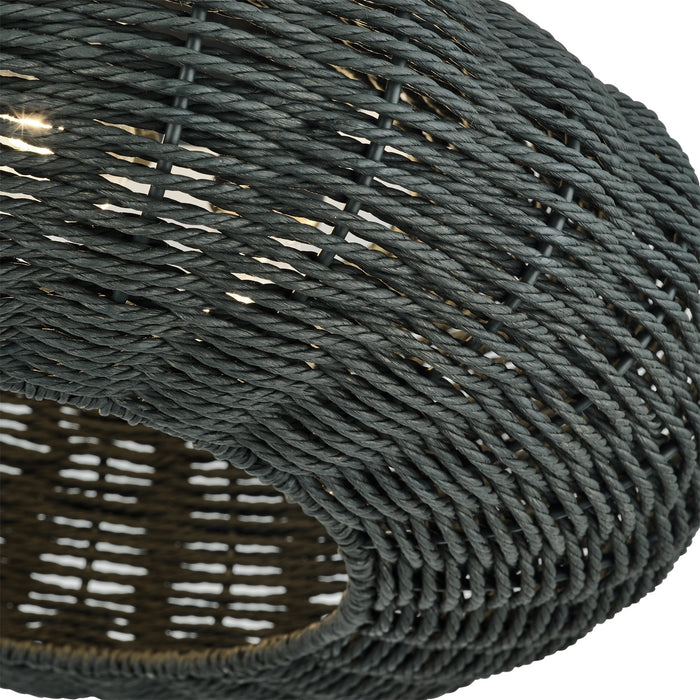 Livex Lighting - 60158-04 - Three Light Semi-Flush Mount - Deluna - Black