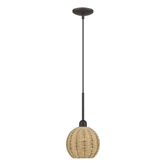 Livex Lighting - 60201-07 - One Light Mini Pendant - Summervine - Bronze