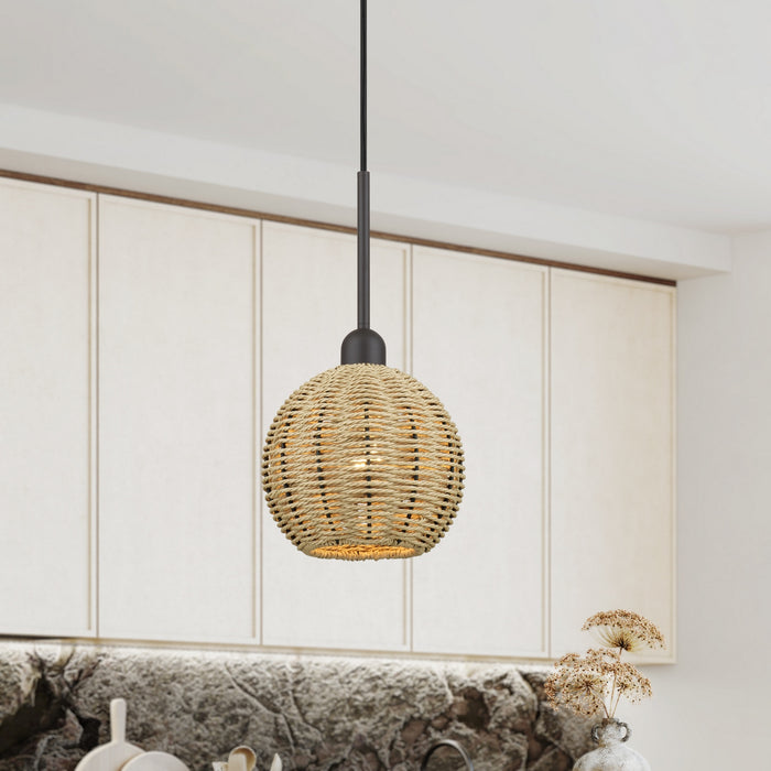 Livex Lighting - 60201-07 - One Light Mini Pendant - Summervine - Bronze