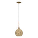 Livex Lighting - 60201-48 - One Light Mini Pendant - Summervine - Antique Gold Leaf