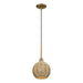 Livex Lighting - 60201-48 - One Light Mini Pendant - Summervine - Antique Gold Leaf