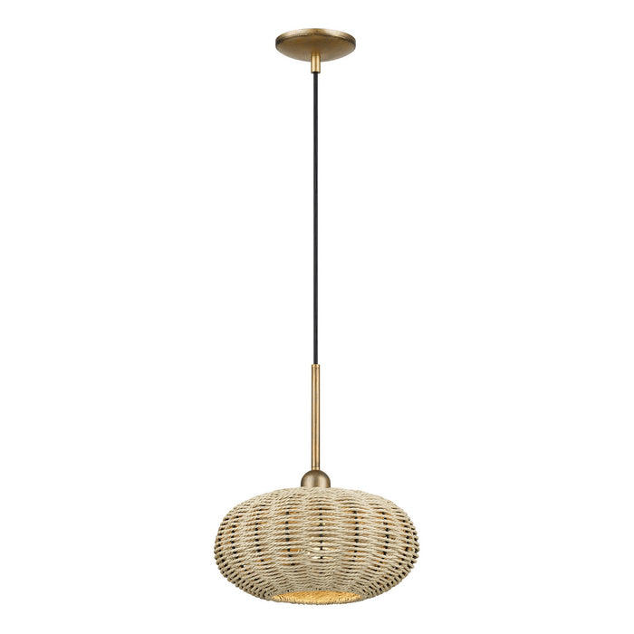 Livex Lighting - 60203-48 - One Light Pendant - Summervine - Antique Gold Leaf