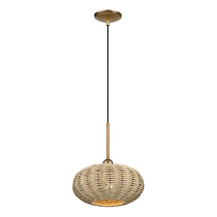 Livex Lighting - 60203-48 - One Light Pendant - Summervine - Antique Gold Leaf