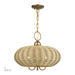 Livex Lighting - 60204-48 - Three Light Chandelier - Summervine - Antique Gold Leaf