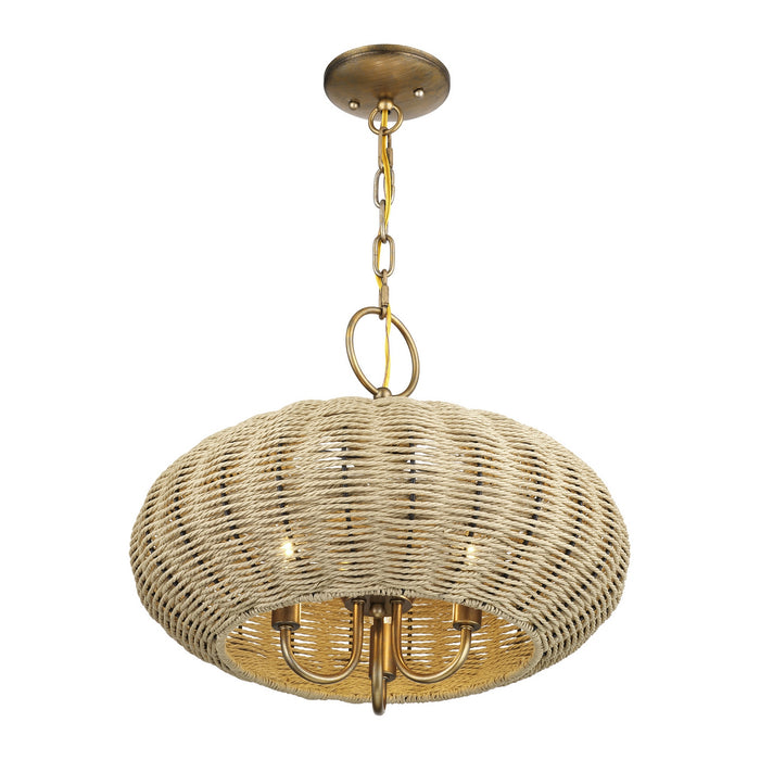 Livex Lighting - 60204-48 - Three Light Chandelier - Summervine - Antique Gold Leaf