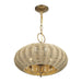 Livex Lighting - 60204-48 - Three Light Chandelier - Summervine - Antique Gold Leaf
