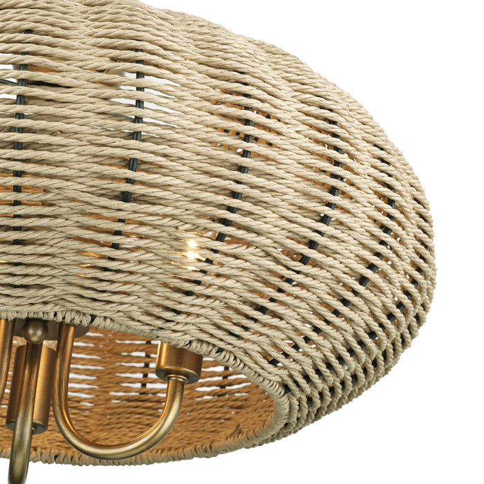 Livex Lighting - 60204-48 - Three Light Chandelier - Summervine - Antique Gold Leaf