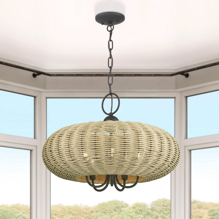 Livex Lighting - 60205-07 - Five Light Chandelier - Summervine - Bronze