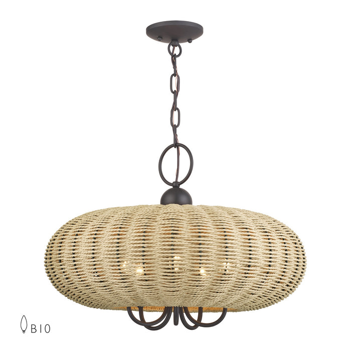 Livex Lighting - 60205-07 - Five Light Chandelier - Summervine - Bronze