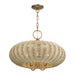 Livex Lighting - 60205-48 - Five Light Chandelier - Summervine - Antique Gold Leaf