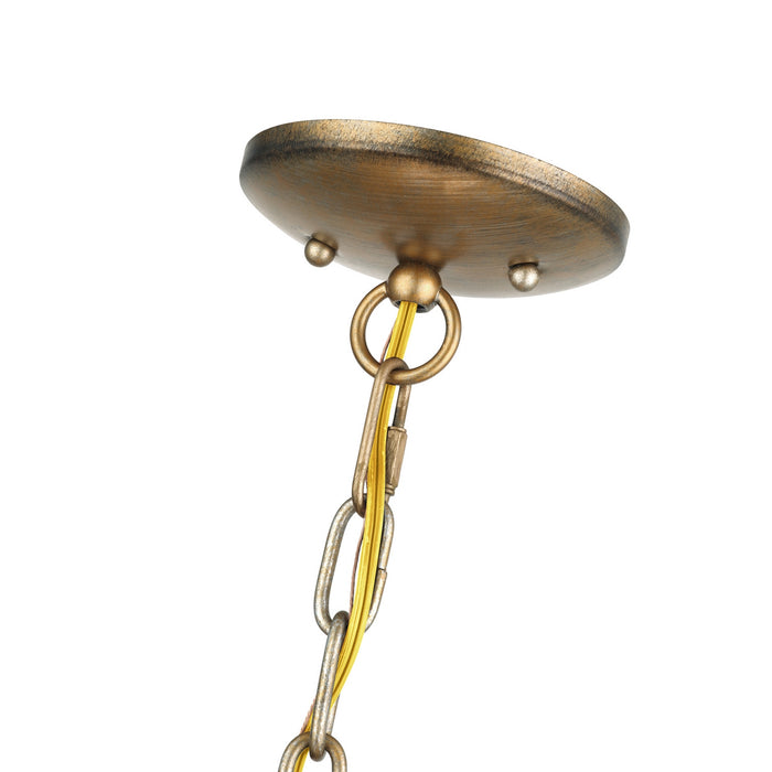 Livex Lighting - 60205-48 - Five Light Chandelier - Summervine - Antique Gold Leaf