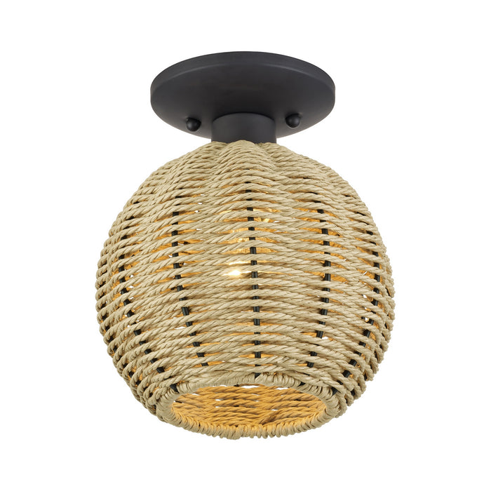 Livex Lighting - 60206-07 - One Light Semi-Flush Mount - Summervine - Bronze