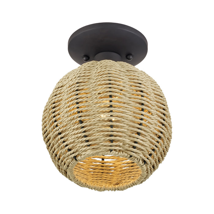 Livex Lighting - 60206-07 - One Light Semi-Flush Mount - Summervine - Bronze