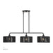 Livex Lighting - 60233-04 - Three Light Linear Chandelier - Acordia - Black
